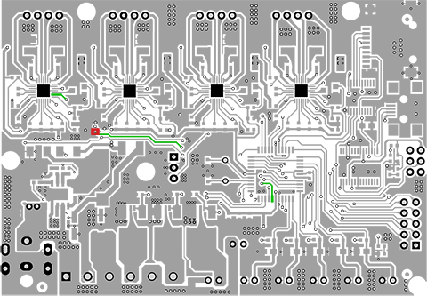 Diagram of the traces of Ender 3 mainboard.